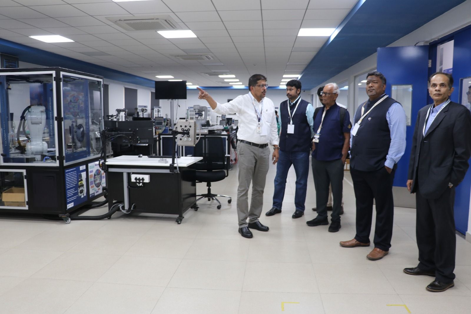 A walkthrough of a semiconductor equipment and training laboratory
